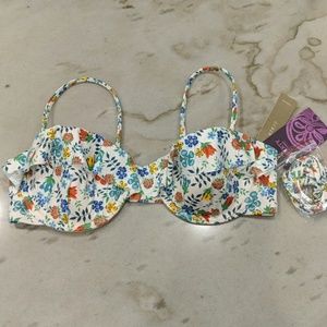 J. Crew Ruffle Underwire Bikini Top